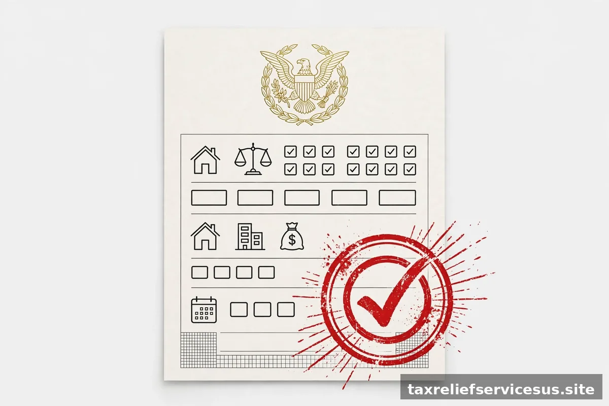 IRS tax lien document with withdrawal stamp concept