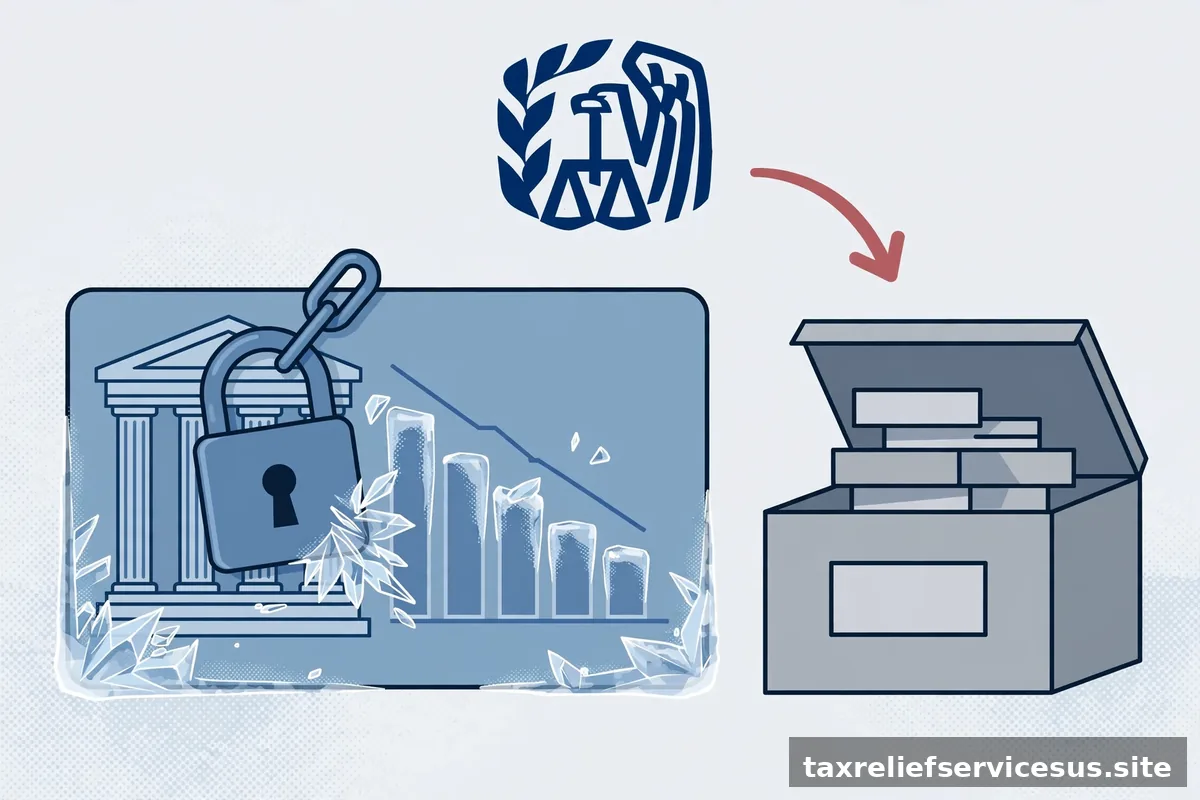 IRS levy seizure notice on bank account